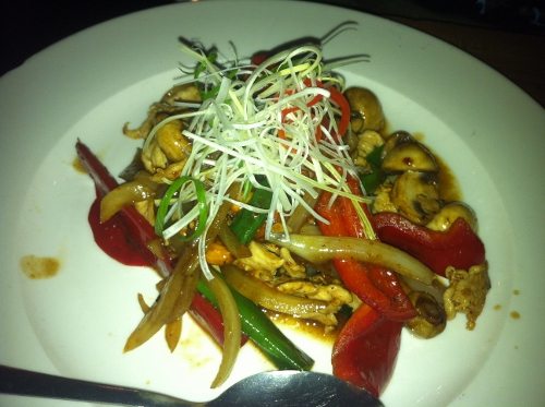 chicken with capsicum Thai Dish - chicken with capsicum