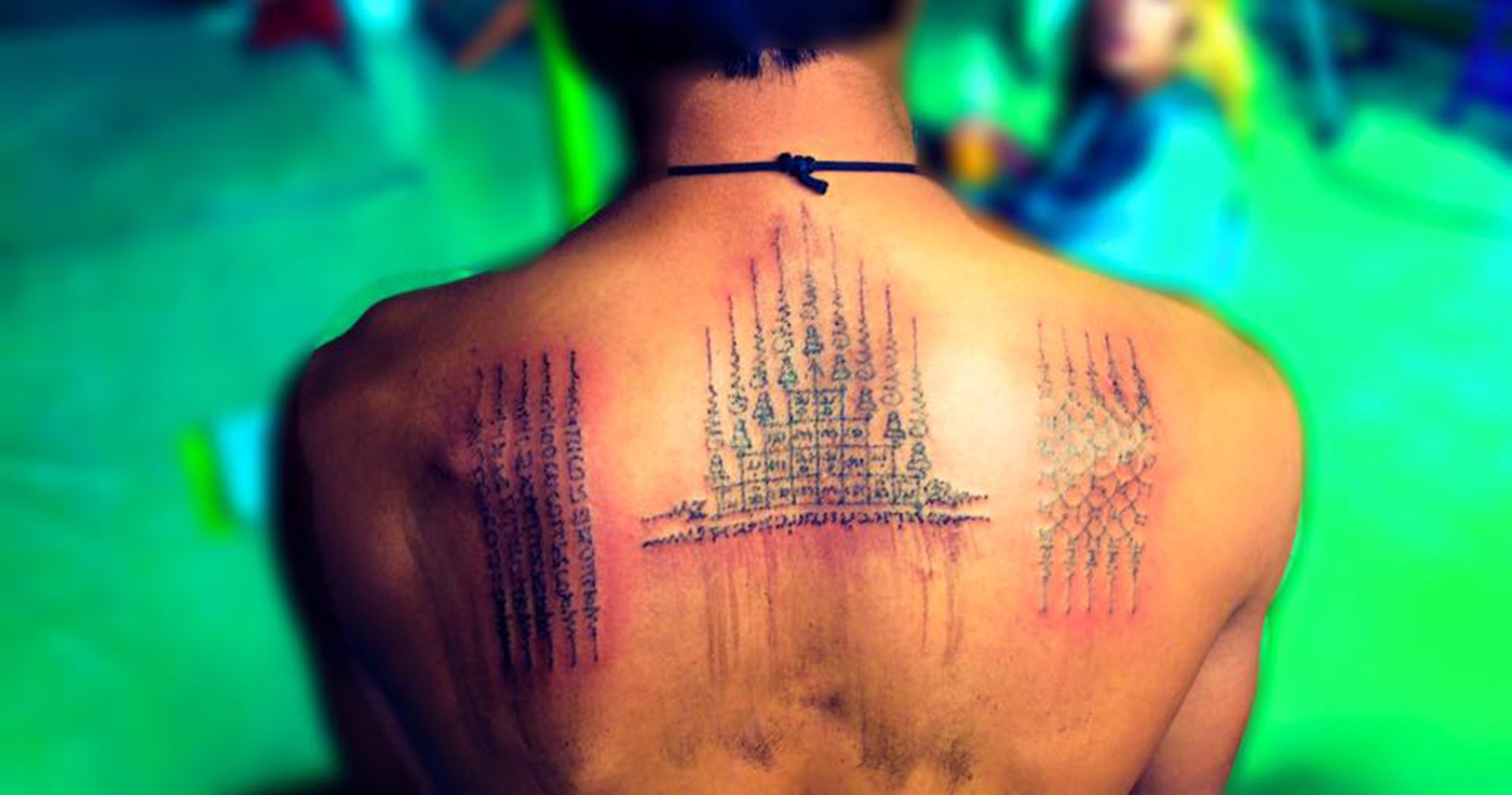 sak yant bamboo tattoo thailand bangkok south east asia