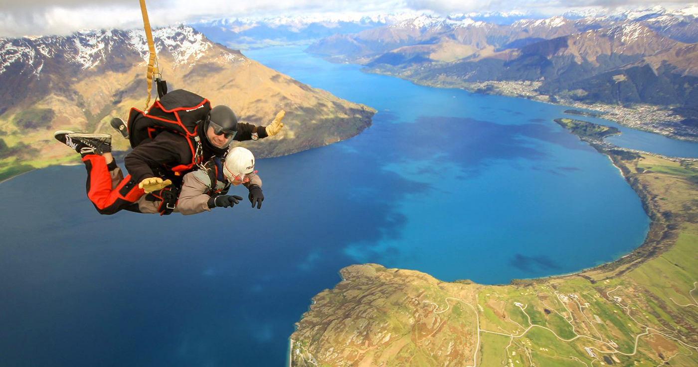 tandem skydive queenstown nzone new zealand south island