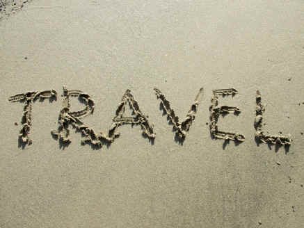 Travel written in the sand Travel!